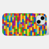Farbiges Gebäude-Blockmuster Case-Mate iPhone Hülle (Rückseite (Horizontal))