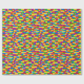 Farbiges Gebäude-Blockmuster Geschenkpapier (Flach)