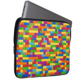 Farbiges Gebäude-Blockmuster Laptopschutzhülle (Vorne Rechts)