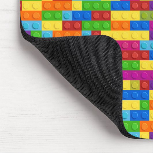 Farbiges Gebäude-Blockmuster Mousepad (Ecke)