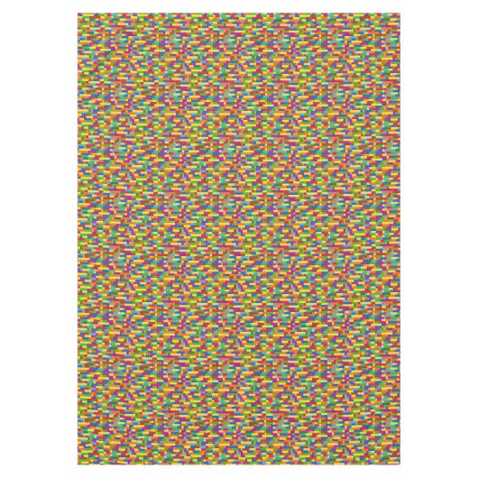 Farbiges Gebäude-Blockmuster Tischdecke (Vorderseite)