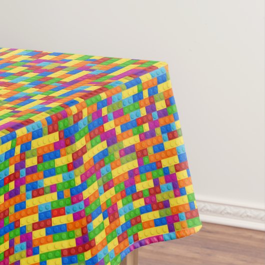 Farbiges Gebäude-Blockmuster Tischdecke (Beispiel)