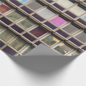 Farbiges Gebäude Geschenkpapier (Ecke)