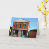 Farbiges Gebäude Karte (Gelbe Blume)