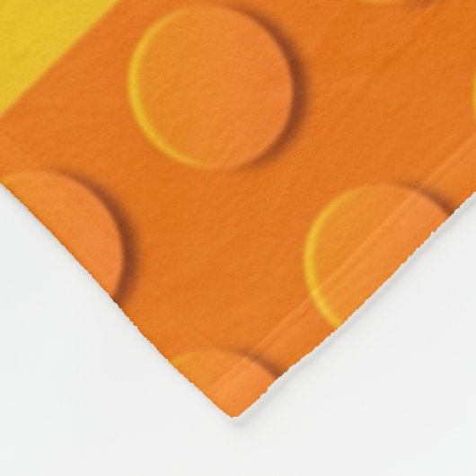 Farbiges Gebäude Monogramm Fleecedecke (Ecke)