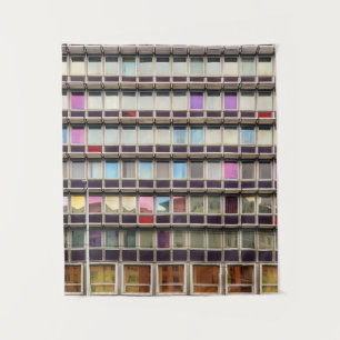 Farbiges Gebäude Wandteppich