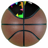 Farbiges gefaltetes Papiermuster Basketball (Rechts)