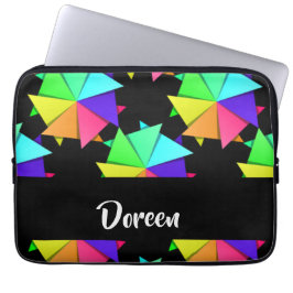 Farbiges gefaltetes Papiermuster Laptopschutzhülle