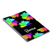 Farbiges gefaltetes Papiermuster Notizblock (Rechte Seite)