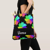 Farbiges gefaltetes Papiermuster Tasche (Von Nahem)