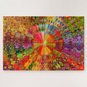Farbiges Gefängnis Kaleidoskop Puzzle
