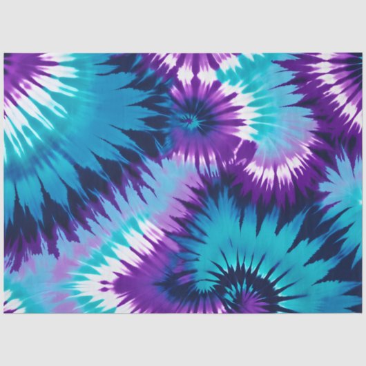 Farbiges Gefärbte Krawatte Art Tissue Paper Seidenpapier (Vorderseite)