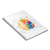 Farbiges Gehirn - Wissenschaft und Kunst - Neurowi Notizblock (Rechte Seite)