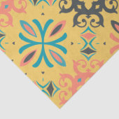 Farbiges gelbes Abstraktes geometrisches Muster Seidenpapier (Detail)