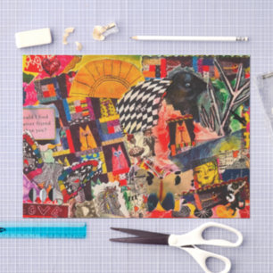 Farbiges, gemischtes Pop-Kunstsammlerpapier Seidenpapier