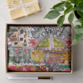 Farbiges, gemischtes Pop-Kunstsammlerpapier Seidenpapier (Geschenk)