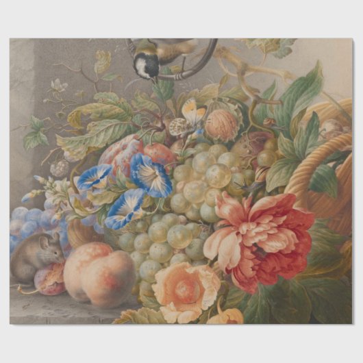 Farbiges Gemüse Geschenkpapier (Flach)