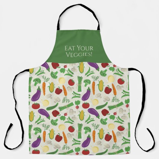 Farbiges Gemüse Schürze (Vorderseite)