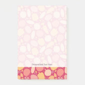 Farbiges Gemüsemuster Post-it Klebezettel (Vorderseite)