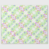 Farbiges Gemustertes Design Geschenkpapier (Flach)
