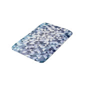 Farbiges geometrisch dreieckiges Mosaik: abstrakte Badematte (Schrägansicht)