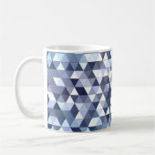 Farbiges geometrisch dreieckiges Mosaik: abstrakte Kaffeetasse (Links)