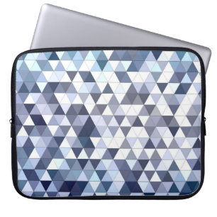 Farbiges geometrisch dreieckiges Mosaik: abstrakte Laptopschutzhülle