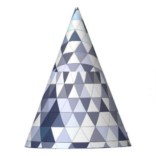 Farbiges geometrisch dreieckiges Mosaik: abstrakte Partyhütchen