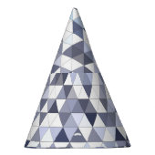 Farbiges geometrisch dreieckiges Mosaik: abstrakte Partyhütchen (Rechts)