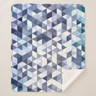Farbiges geometrisch dreieckiges Mosaik: abstrakte Sherpadecke