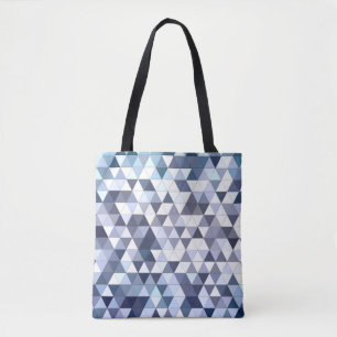 Farbiges geometrisch dreieckiges Mosaik: abstrakte Tasche