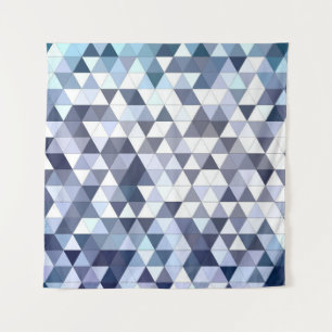 Farbiges geometrisch dreieckiges Mosaik: abstrakte Wandteppich