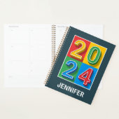 Farbiges geometrisches 2024-Design Planer (Anzeige)