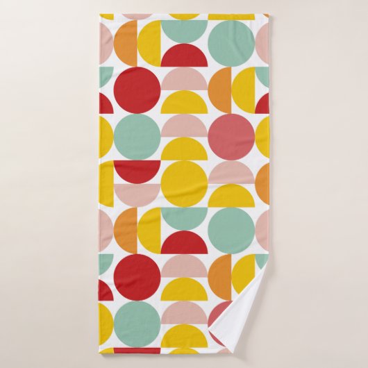 Farbiges geometrisches Abstraktes Bauhaus Badehandtuch (Badehandtuch)