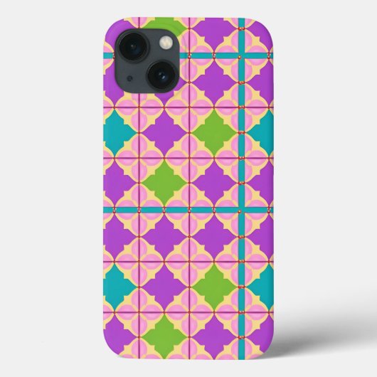 Farbiges geometrisches abstraktes Design Case-Mate iPhone Hülle (Rückseite)
