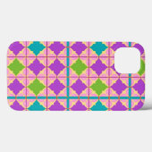 Farbiges geometrisches abstraktes Design Case-Mate iPhone Hülle (Rückseite (Horizontal))