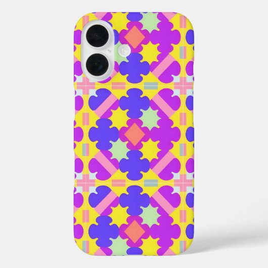 Farbiges geometrisches abstraktes Design Case-Mate iPhone Hülle (Rückseite)