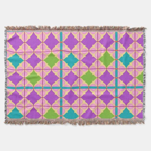 Farbiges geometrisches abstraktes Design Decke (Vorderseite)