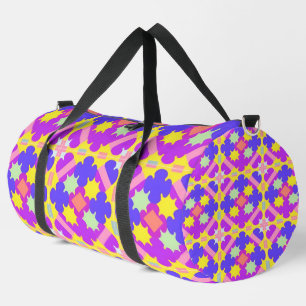 Farbiges geometrisches abstraktes Design Duffle Bag