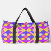 Farbiges geometrisches abstraktes Design Duffle Bag (Vorderseite)