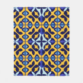 Farbiges geometrisches abstraktes Design Fleecedecke (Vorderseite)