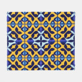 Farbiges geometrisches abstraktes Design Fleecedecke (Vorderseite (Horizontal))