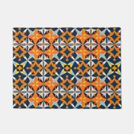 Farbiges geometrisches abstraktes Design Fußmatte