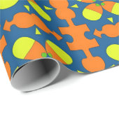Farbiges geometrisches abstraktes Design Geschenkpapier (Rolleneckpunkt)