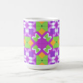 Farbiges geometrisches abstraktes Design Kaffeetasse (Mittel)