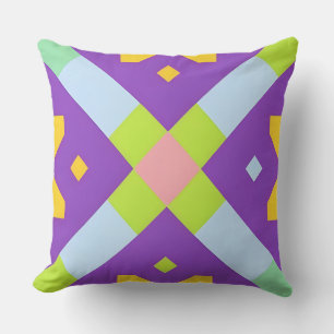 Farbiges geometrisches abstraktes Design Kissen