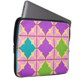 Farbiges geometrisches abstraktes Design Laptopschutzhülle (Vorne Rechts)