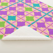 Farbiges geometrisches abstraktes Design Sherpadecke (3/4)