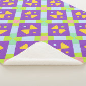 Farbiges geometrisches abstraktes Design Sherpadecke (3/4)