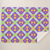 Farbiges geometrisches abstraktes Design Sherpadecke (Vorderseite (Horizontal))